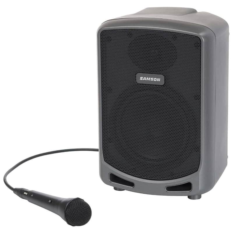 Samson Expedition Express Plus 75-Watt Rechargeable Bluetooth Portable Power Amplifier Speaker with Samson Wired Mic image 1