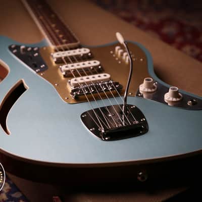 Bilt Guitars Zaftig Bound Top Firemist Silver Curtis Novak VI Pickups image 10