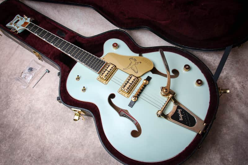 GRETSCH MIJ Falcon G6136T Limited Edition "Creme de Marine Blue + Ebony" (2014) image 1