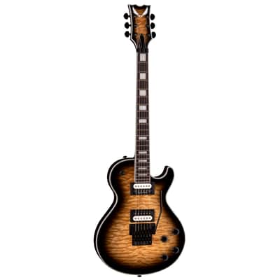 Dean TB SEL F QM NBST TB Select Floyd QM Natural Black Burst Select Quilt-top with Floyd Electric Guitar Natural Black Burst image 8