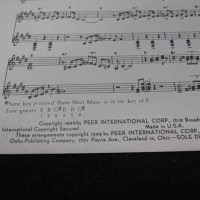 Peer International Corp. Panhandle Rag 1949 Sheet Music Rare image 2