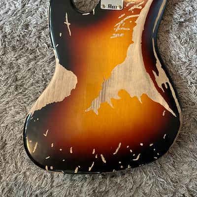 2024! With Video! Fender Custom Shop Jaco Pastorius Tribute Jazz Bass Relic - 3-Color Sunburst image 8