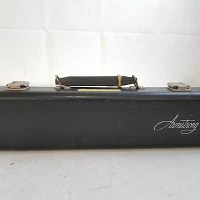 Armstrong 103 Open-Hole C-Foot Flute, with Case & Rod. USA. Very Good Condition image 9