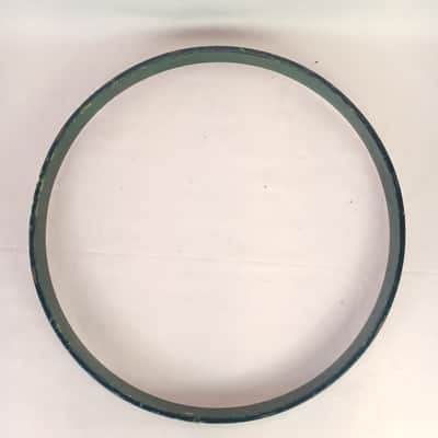 22"x1 5/8"x3/8" Bass Drum Hoop/Rim Vintage Black Paint No Inlay Channel image 4