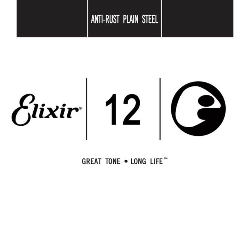 Elixir Single .012 Anti-Rust Plain Steel String image 1
