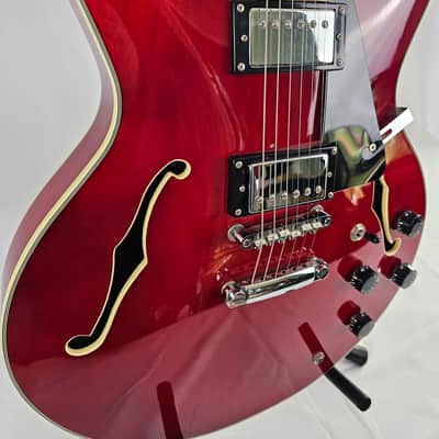 Stellar Mercury 008 Red ES-335 Type Clone - Maple, Rosewood image 4