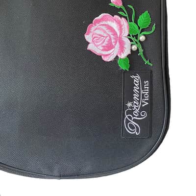 Rozanna's Rose Delight II White 3/4 Violin Outfit with pearl fine tuners image 5