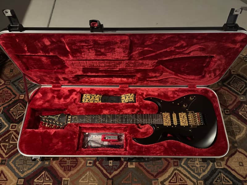 Ibanez Pia Onyx Black with matching DiMarzio Strap (2024) image 1