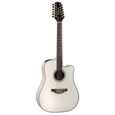 Takamine GD37CE-12 PW 12-String Acoustic Electric Gloss Pearl White w/Bag image 1