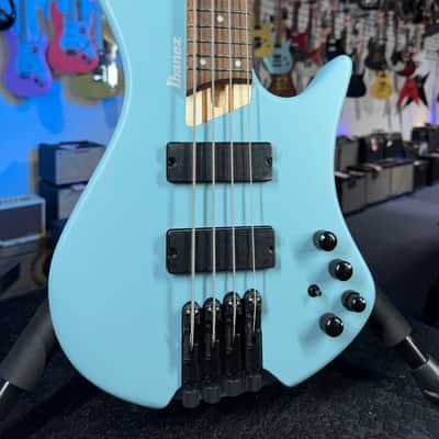 Ibanez Bass Workshop EHB600 Electric Bass Guitar - Purist Blue Matte, Free Plek! 669 image 4