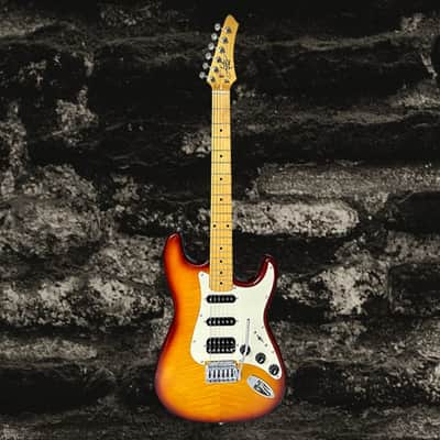 Aslin Dane AST-4 Strat style with glossy maple fingerboard - Vintage Sunburst image 1