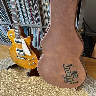 2016 Gibson Les Paul Standard USA "Slash AfD" AAA Trans Amber with Upgrades image 6