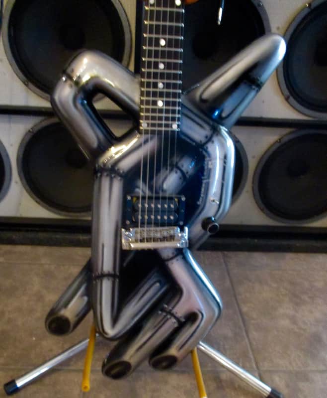 B.C. Rich USA Randy Piper 'Pipes' (W.A.S.P.)  1984 Silver/Black image 1