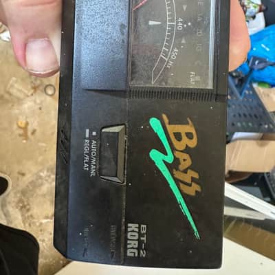 Korg BT-2 Bass Tuner 1990s - Black/Teal/Gold image 4