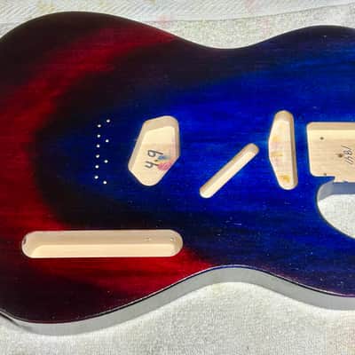 Cosmic Burst Basswood T-style guitar body - Made in USA! image 1