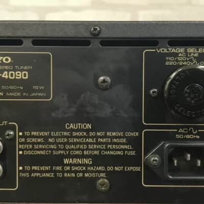 ONKYO T-4090 Rare Vintage Analog FM/AM  Stereo Tuner Japan  Warranty 1981 image 7