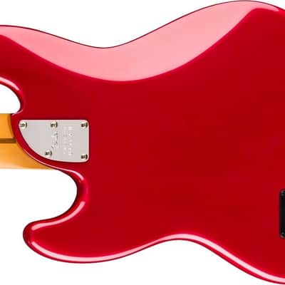Fender American Ultra II Jazz Bass (5), Sinister Red / Maple image 6