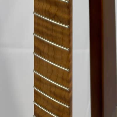 Warmoth Warhead Headstock Electric Guitar Neck 2025 - Roasted Flame Maple image 9