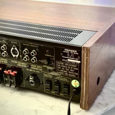 πΆβ¨ Pioneer SA-9100 Vintage Integrated Amplifier w/ Original Wood Case β Serviced, Cleaned, Complete image 11
