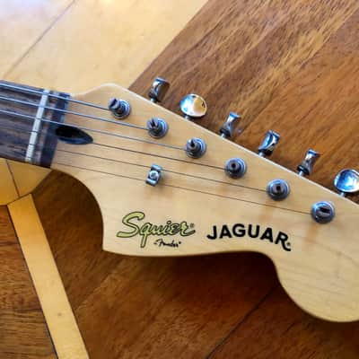 Squier by Fender Vintage Modified Jaguar Electric Guitar, Sunburst image 7