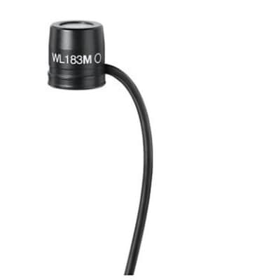 Shure WL183MB/O Omnidirectional Lavalier Microphone w/ TA4F Connector 2025 - Present - Black image 3