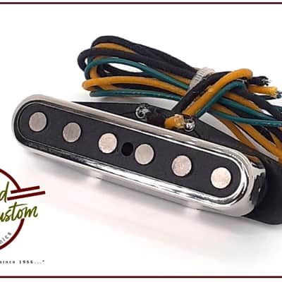 Hoagland Custom "Twisted Tele" Style Neck Pickup w/Open Magnets Chrome Cover image 3