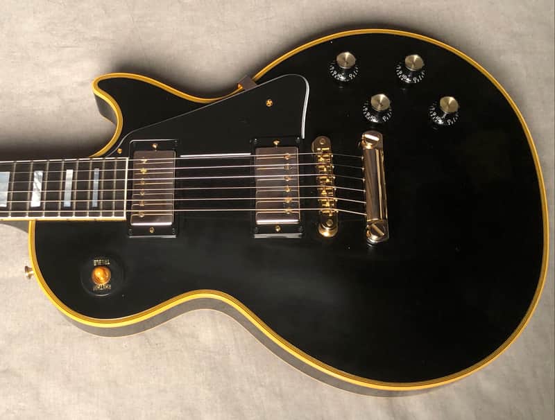 Gibson Limited Edition Les Paul Custom Chambered 2022 Antique Ebony image 1