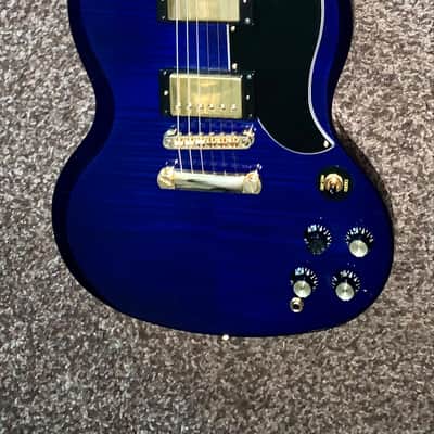 Epiphone SG pro flame top electric guitar ohsc image 1