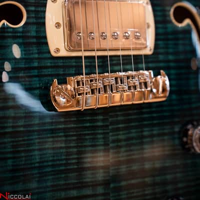 PRS SE Hollowbody II Piezo Peacock Blue Smokeburst image 7
