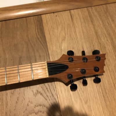 Custom built double cutaway flat top electric guitar with Tonerider humbucker pickups image 3