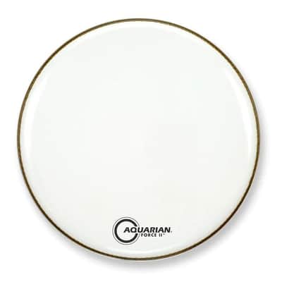 Aquarian Full Force II Bass Drum Head 18" White image 2