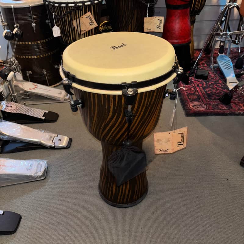Pearl Top Tuned Djembe 10" Artisan Straight Grain image 1
