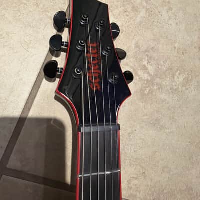 Schecter Sunset-6 Red Dawn Baritone Evertune image 2