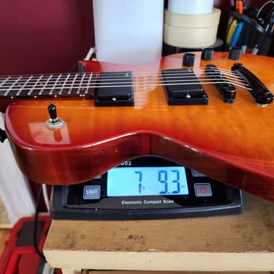 ESP LTD EC-100 QM single-cut Les Paul w/EMGs & hsc 2000s - orange burst image 16