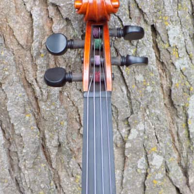 Crow Creek Fiddles Handmade Professional Violin, Red-Brown, With Beautifully Flamed Maple! image 15
