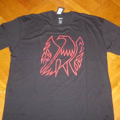 new A+ (with hang tag) genuine Gibson Firebird T-Shirt XL (X-Large), Black with Red Graphic, 60% Cotton / 40% Polyester - short sleeve GIBS-GA-FBBMXL (GA-FBBMXL) UPC # 711106533919 image 8