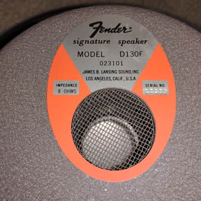 Vintage JBL Fender D130F 15", 8ohm, Speaker, Orange Label image 5