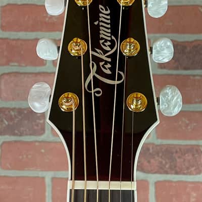 Takamine EF450C-TT TTB NEX Thermal Top Acoustic-electric Guitar - Transparent Black Burst image 8