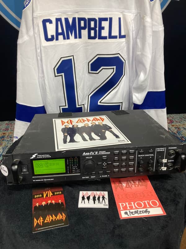 Vivian Campbell's, Def Leppard, Fractal Axe FX II WITH PRESETS And Tour Artifacts. (VC #5006) 2014-2018 image 1