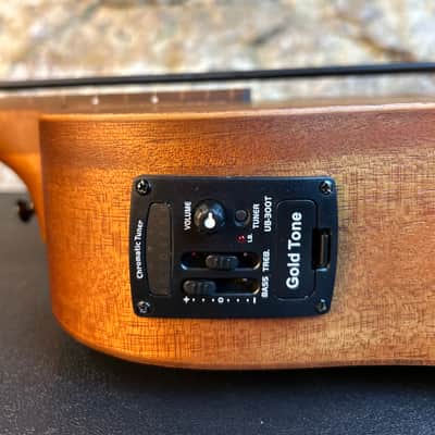 Gold Tone M-Bass/FL Micro 23" Scale Fretless Acoustic/Electric Bass Natural image 20