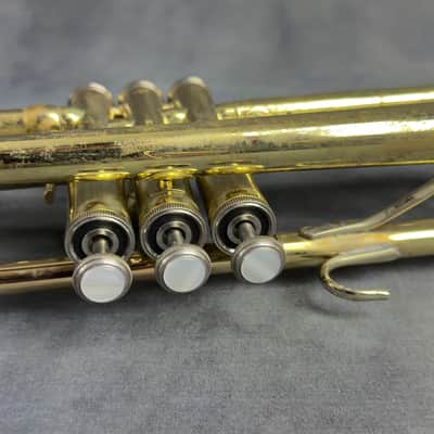 1980s-1990s Bach TR300H2 Bb Trumpet with original Hard Case image 14