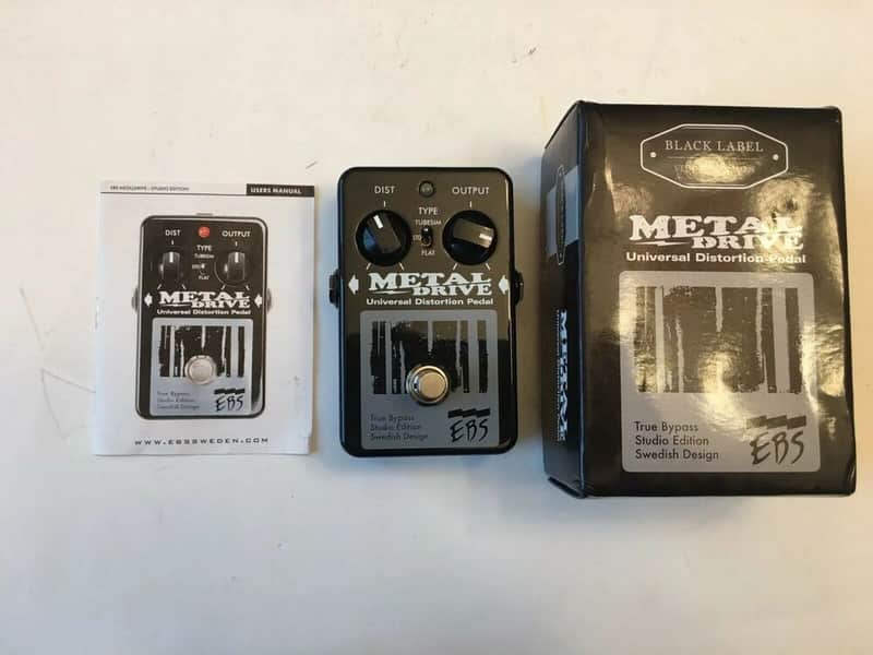 EBS Metaldrive Metal Drive Distortion Studio Edition Guitar Effect Pedal + Box image 1