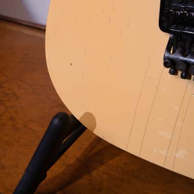 High End Vintage Fernandes TEJ-85 Telecaster Type Guitar MIJ Japan Lawsuit Era - Olympic White, Natural Relic image 12