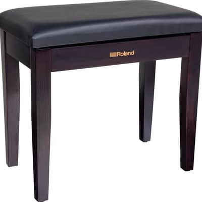 Roland RPB100 Rosewood Piano Stool with Vinyl Seat and Music Compartment image 1