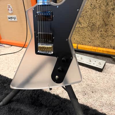 Electrical Guitar Company Custom Acrylic 2012 - Frosted acrylic and polished aluminum neck image 4