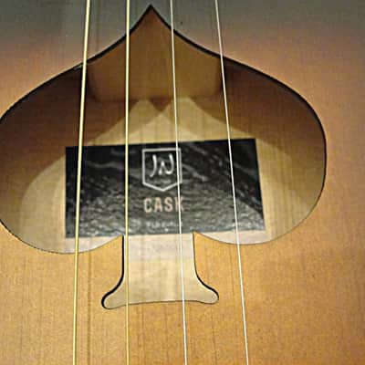 James Neligan CASK FIRKIN 4 string Acoustic Cigar Box Guitar with Gig Bag   2 Tone Satin Sunburs image 5