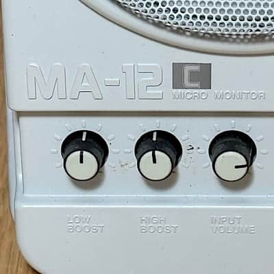 2- Roland MA-12C, White, Powered Nearfield Monitors w/ Mounting Brackets, Very Good Condition image 2