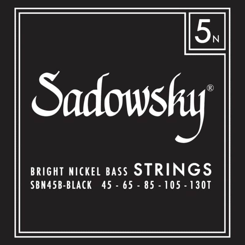SADOWSKY SBN 45B-1 Black Label Taperwound 045-130 Saiten für 5-string E-Bass image 1