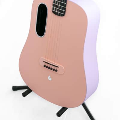 2022 Blue Lava Touch in Coral Pink Acoustic Guitar. image 5