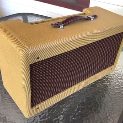 MojoTone ‘57 Tweed Deluxe 5E3 Amplifier Head Cabinet w/ Lacquered Finish image 3